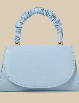 Pieza Bolso de mano de noche azul tranquilo para mujer, bolso de mano de estilo sobre de terciopelo de alta gama con diseño de solapa, adecuado para - Shein - FashionsVida