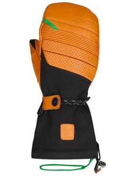 Moufles chauffantes - Heat Glove 9.0 Finger Cap Mittens Men Marron / Noir en Laine - Taille XL - Orange - Lenz - FashionsVida