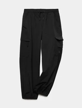 Cargo Trousers (6-16 Yrs) Black male - M&S - FashionsVida