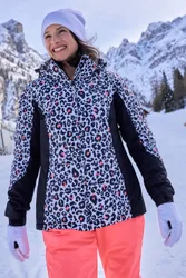 Dawn II Womens Printed Ski Jacket - Green - Green - Size: 6