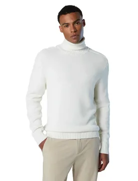 Gg High Neck Sweater White Alyssum M Men - North Sails - FashionsVida