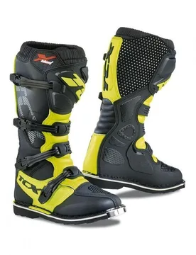 Stivali Moto Cross Off Road X-BLAST Nero Giallo Fluo taglia 41 - TCX - FashionsVida