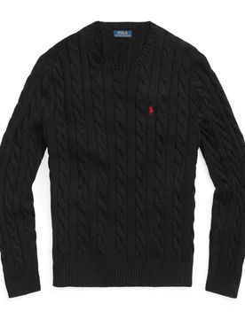 Polo Cable-Knit Sweater Black XL Herren - Ralph Lauren - FashionsVida