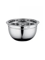 KÜCHENPROFI Rührschüssel 4,8l (Edelstahl/Silikon) silber
