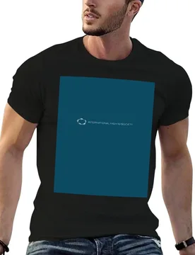 International High IQ Society - Logo Blue T-Shirt Work Short Sleeve Cotton Top - Aliexpress - FashionsVida