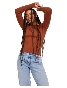 Pull Taya Ribbed Bombay Brown S - Jack & jones - FashionsVida