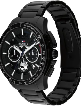 Montre Bank 44mm Black / Black Skeleton One Size - Tommy hilfiger - FashionsVida