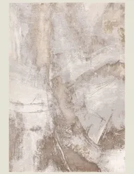 Stellar ST02 Abstract Brushstroke Rug Beige