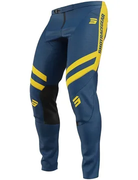 Pantaloni Moto Cross Enduro CONTACT MYTHIC Blu Giallo taglia 40 - Shot - FashionsVida