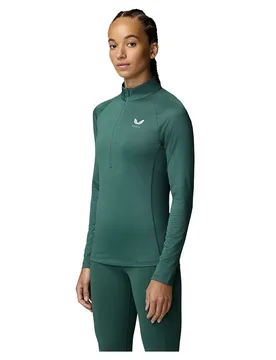 T-shirt à Manches Longues Avec Demi-zip Cfe41039 Seafoam Marl / White Reflective L - Castore - FashionsVida