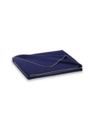 Couverture en laine Alina 150x190cm myrtille bleu marine