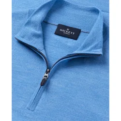 Jersey de hombre de lana merino con cremallera