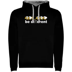 Sweat à Capuche Be Different Skate Two-colour Black / Grey XL
