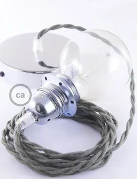 Cables Lampe Suspendue Pendel Pour Abat-jour Tc63 2 M Greyish Green / Chrome Plated One Size - Creative - FashionsVida