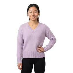 Maglione Con Scollo A V 25127111 Cream Rose M