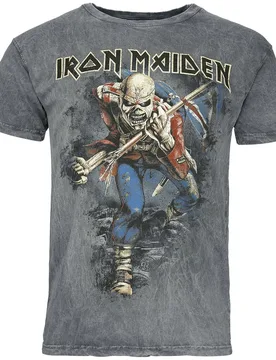 T-Shirt - Trooper - S bis 4XL - für Männer - Größe 3XL - grau - EMP exklusives Merchandise! - Männer - male - Iron Maiden - FashionsVida