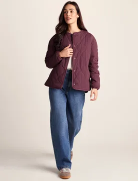 Cleadon Womens Shower Resistant Lightweight Insulated Jacket - Black Raspberry - Pink - Size 14 Uk - TOG24 - FashionsVida