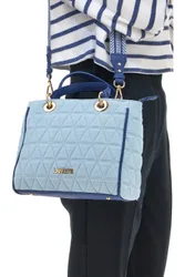 Borsa a Mano 23S-253-1 Blu Denim
