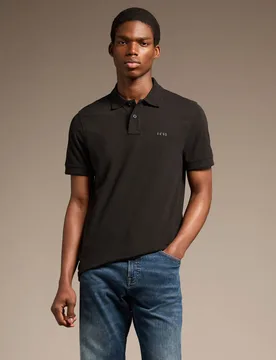 Passenger Pure Cotton Polo Shirt Black male - BOSS - FashionsVida