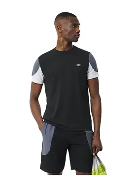 T-shirt à Manches Courtes Th6585-00 Black / Grey 2XL - Lacoste - FashionsVida