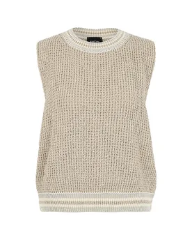 Chaleco de punto crema 34 - Marc cain - FashionsVida