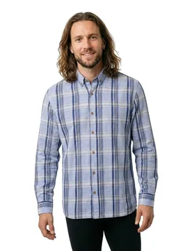 Camicia A Maniche Lunghe Sammy Coastal Blue Check XL - Sea Ranch - FashionsVida