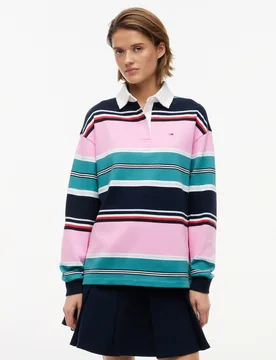 TJW RLX ULTI STRIPE RUGBY EXT feale - M - FashionsVida