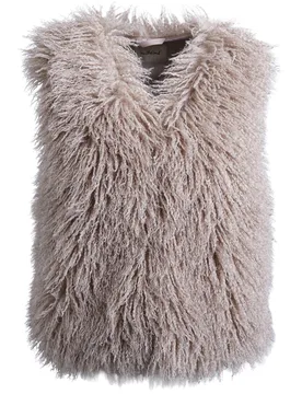 FAUX FUR VEST female - L - FashionsVida