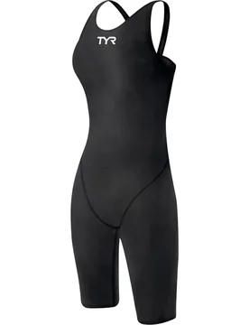Tracer B-series Aerofit Shortjohn Open Back Competition Swimsuit Black UK 32L Women - TYR - FashionsVida