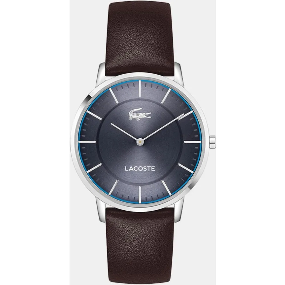 Reloj de hombre Crocorigin de piel marrón - Lacoste - FashionsVida