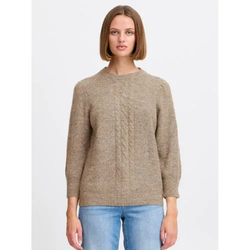 Womens Fungi Ihkamara Pullover - Female - Brown - Large - Ichi - FashionsVida