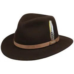 Lendrick VitaFelt Wool Hat by - dark brown - Size: M (56-57 cm)