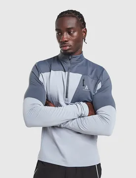 Blizzard 1/4 Zip Track Top - Herren, Grau - male - Size: S - Technicals - FashionsVida