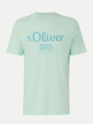 RED LABEL T-Shirt mit Label-Print Grün M