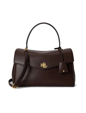 Ledertasche - Henkeltasche FARRAH Medium braun damen - LAUREN RALPH LAUREN - FashionsVida