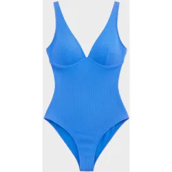 Bañador de mujer efecto control con aro y sin foam
