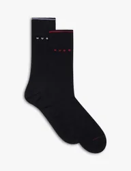 Pack Cotton Blend Socks Black male