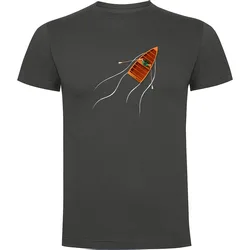 Rowing Boat Short Sleeve T-shirt Grey M Men