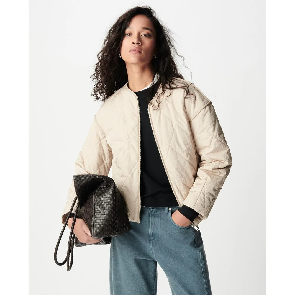 Acolchado de mujer corto oversize con cremallera - IKKS - FashionsVida