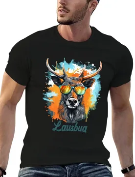 Deer Lausbua art spirit animal Oktoberfest T-Shirt Quick Dry Sports Short Sleeve Tee - Aliexpress - FashionsVida