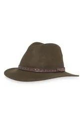 Rambler Unisex Water-repellant Wool Felt Hat - - Size: L