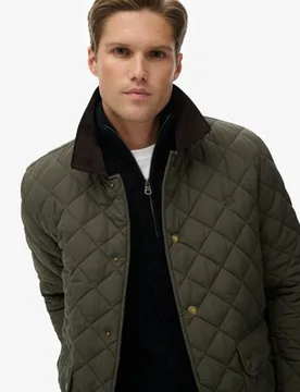 Superdry Herren Gesteppte Estate Coach-jacke Khaki - Größe: S - 109.99 - FashionsVida