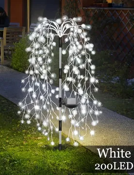 LED Luces Solares para Jardín Exterior (Forma de Petardo), Alimentadas por Energía Solar, IP44 Resistentes al Agua, Adecuadas para Césped, Patio, J - Shein - FashionsVida
