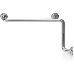 Asidero para baño angular 90º a dos paredes liso