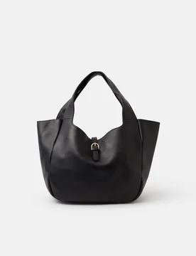 Leather Shoulder Bag Black female - Accessorize - FashionsVida