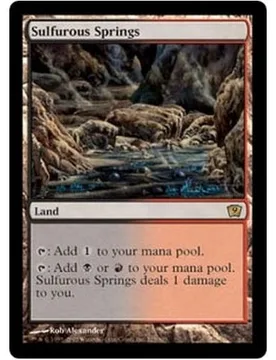 Sulfurous Springs (foil) 9th Edition - Magic: The Gathering - FashionsVida
