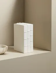 Ceramic Books Ornament White