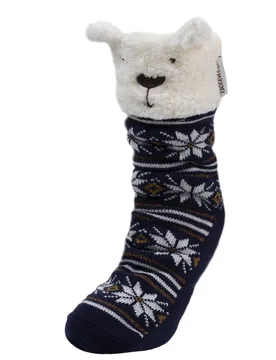 Chaussettes fourrées Jacquard marine jacquard marine 39/41 - Isotoner - FashionsVida