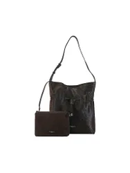 Bolso de piel - Bucket Bag SIENNA marrón