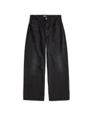 Jeans de pierna ancha azul oscuro 30